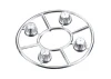 Axial Hub Cover Set - Satin Chrome (4)