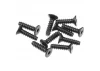 Axial M2.6x10mm Hex Socket Tapping Flat Head (Black) (10)