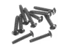 Axial M3x15mm Hex Socket Tapping Button Head (Black) (10)