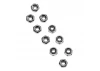 Axial M2.5 Nylon Locking Hex Nut - Silver (10)