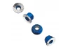 Axial M4 Serrated Nylon Lock Nut (Blue) (4)
