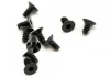 Axial M3x6mm Hex Socket Tapping Flat Head (Black) (10)