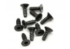 Axial M3x8mm Hex Socket Tapping Flat Head (Black) (10)