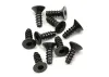 Axial M3x8mm Hex Socket Tapping Flat Head (Black) (10)