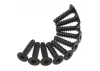 Axial M3x12mm Hex Socket Tapping Flat Head (Black) (10)