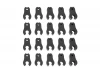Corally Caster Clips Set - 1 To 4.5mm - 1 Set
