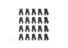 Corally Caster Clips Set - 1 To 4.5mm - 1 Set