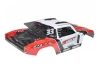 Corally Body Shiroi + Driver Interior + Roll Cage + Body Accesories - Red Cut 1 PC