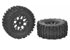 Corally Xd Tyre Set Glued On Black Rims - 1 Pair