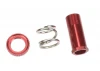 Corally Xd Servo Saver Tube + Nut + Spring - Aluminium