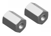 Corally Wheel Hex Adapter - Front - Aluminium - 2 Pcs