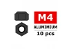 Corally Aluminium Nylsto P Nut M4 Gun Metal 10 Pcs