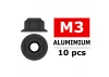 Corally Aluminium Nylsto P Nut M3 Flanged Gun Metal