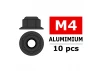 Corally Aluminium Nylsto P Nut M4 Flanged Gun Metal