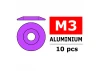 Corally Aluminium Washer For M3 Button Head Screws O