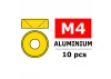 Corally Aluminium Washer For M4 Flat Head Screws Od=