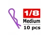 Corally Body Clips - 45 Bent - Medium - Purple - 10