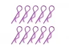 Corally Body Clips - 45 Bent - Medium - Purple - 10