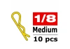 Corally Body Clips - 45 Bent - Medium - Gold - 10 PC
