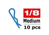 Corally Body Clips - 45 Bent - Medium - Blue - 10 PC