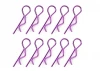 Corally Body Clips - 45 Bent - Large - Purple - 10 P
