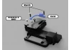 Centro RC8BE Radio Tray For Extended Batt Trays (3D Print)