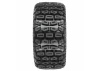 Duratrax Brutus 5.7 Monster Truck Tires Mounted on 24mm Hex Black Ripper Wheels (2)