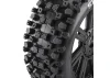 Duratrax Six Pack C2 1:8 Buggy Tyres - Pre Mounted on Black Spoked Wheels Black (2)