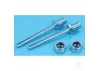 Dubro 2in L x 3/16in diameter Axle Shaft (2 pcs per package)
