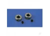 Dubro 1:8in Plated Brass Dura-Collars (3mm) (12 pcs per package)