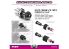 Hudy Aluminium Nut 3-Pins Wheel Adapter - Front/Rear - 1:12 Pan Car
