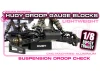 Hudy Chassis Droop Gauge Support Blocks (30mm) For 1:8 Off Road LW (2)