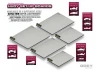 Hudy Flat Set Up Board For 1:10 Off-Road - Lightweight - Grey