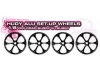 Hudy Alloy Set Up Wheels for 1:8 Off Road