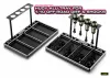 Hudy Aluminium Tray For 1:10 Off-Road Diff + Shocks