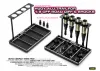 Hudy Aluminium Tray For 1:8 Off-Road Diff + Shocks