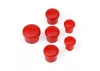 Hudy Plastic Cap For Handle ( Set - 3+2+1) Red