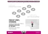Hudy Body Post Hole Protector Vinyl Sticker 7X16X0.5mm (8)