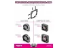 Hudy Carbon Dual Side Fan Extension For Aluminium Dual Motor Fan Mount