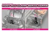 Hudy Aluminium Clamp Servo Horn - Ko Propo, Jr, Sanwa, Airtronics - 2-Hole - 23T