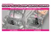 Hudy Aluminium Clamp Servo Horn - Ko Propo, Jr, Sanwa, Airtronics - 2-Hole - 23T