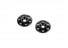 Hudy Aluminium Rear Wing Shim - Black (2)