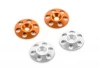 Hudy Aluminium Rear Wing Shim - Orange (2)