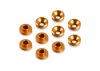 Hudy Aluminium Countersunk Servo Shim - Orange (10)