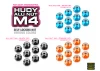 Hudy Aluminium Nut M4 - Black (10)