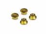Hudy Titanium Nut M4 With Serrated Flange - Gold (4)