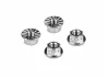 Hudy Titanium Nut M4 With Serrated Flange (4)