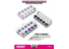 Hudy Tiny Hardware Parts Box - 8 Compartments