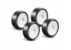 Hudy Carpet Tires C3 28 Mounted on White Rims (4)