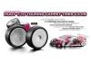 Hudy Carpet Tires C3 28 Mounted on White Rims (4)
